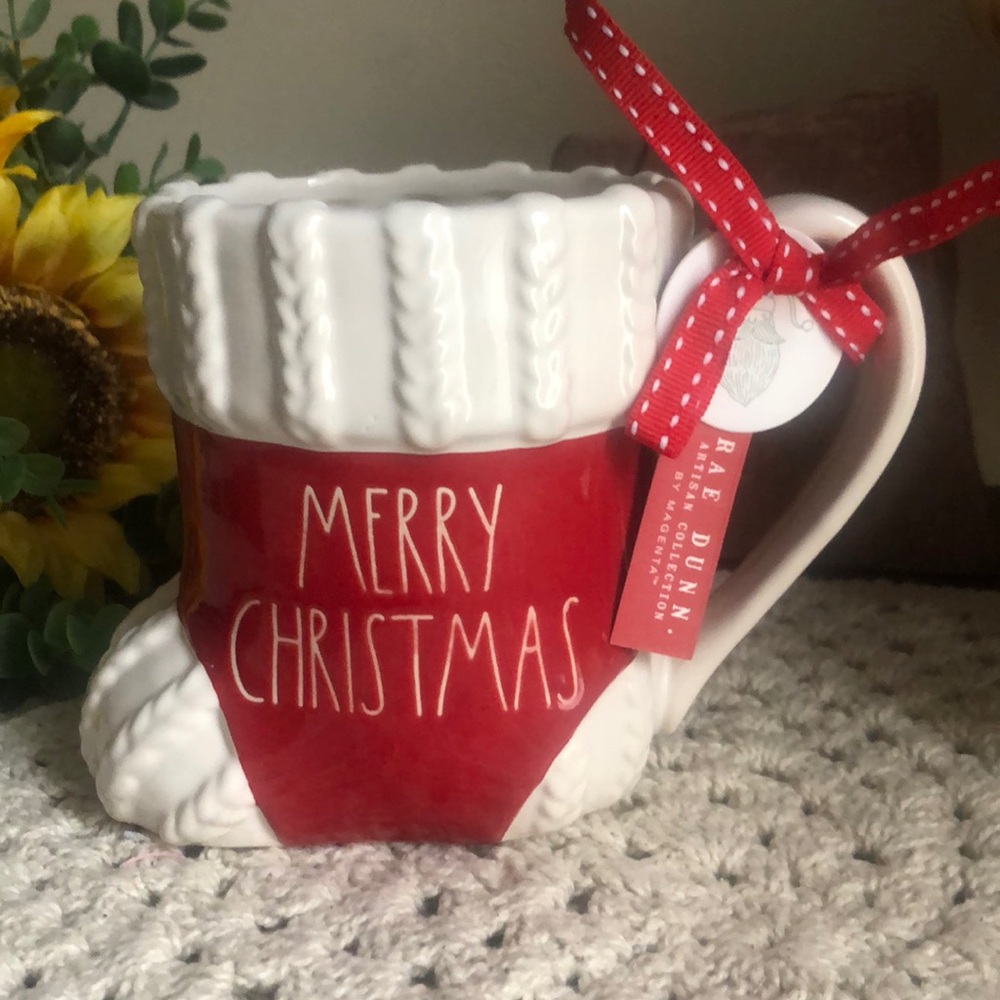 Rae Dunn MERRY CHRISTMAS Stocking Mug